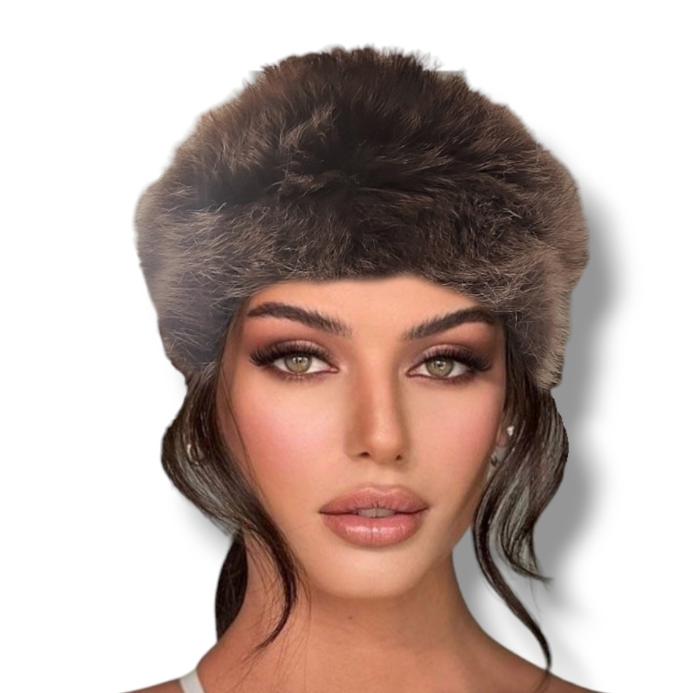 1960s Boutique Kates Canada Luxe Genuine Fox Fur Hat
